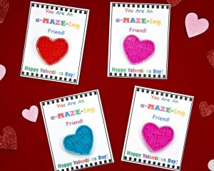 DIY Valentine’s Day Cards for Kids with Free Printable! Candy-Free