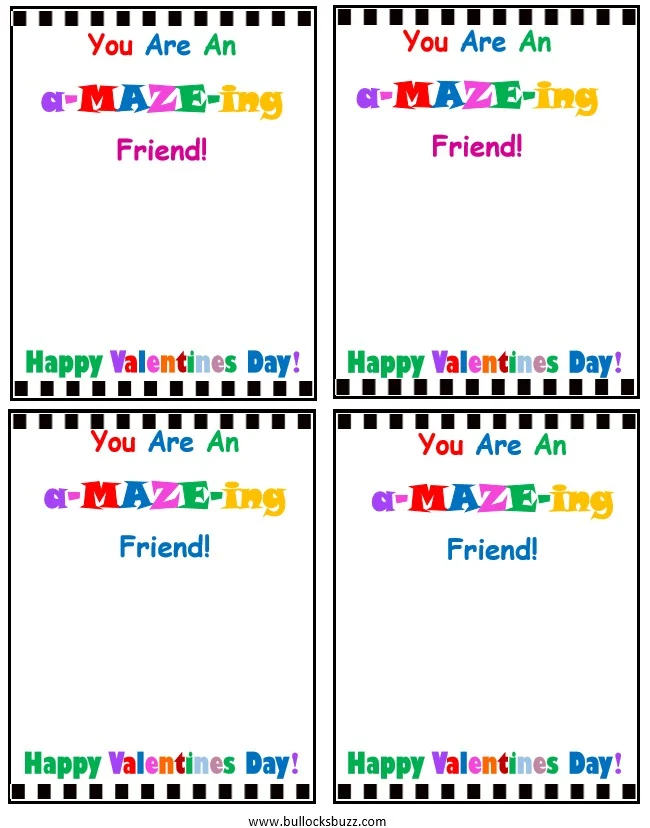 handmade valentines day cards for kids candy free you are an amazeing friend