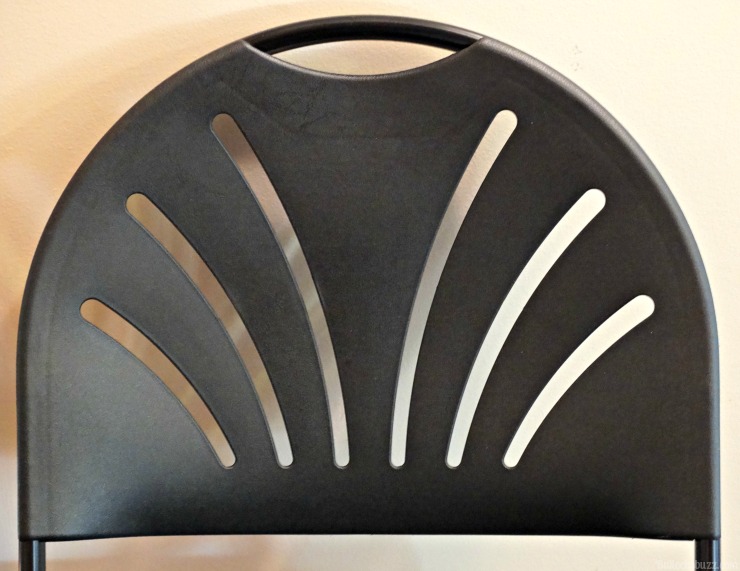 samsonite metal folding chair fanback