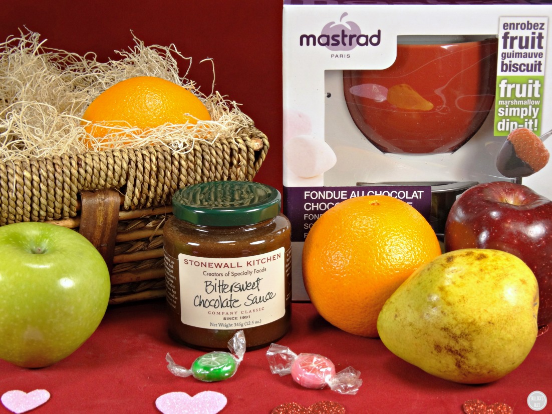 gourmetgiftbaskets gift basket Valentines Day gift fondue main