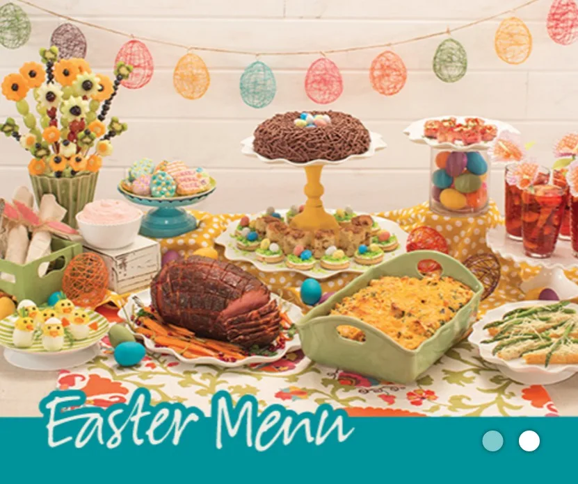 Easter menu collection from tastefully simple