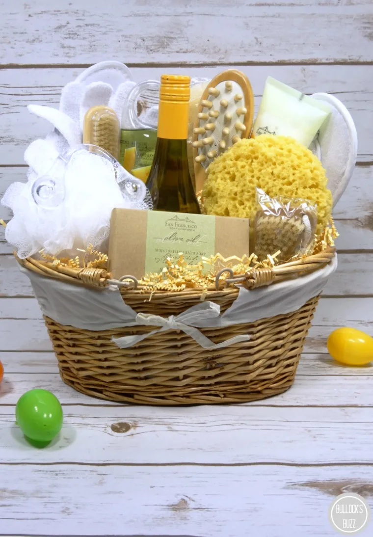 GourmetGiftBaskets Easter Basket Premium Wine Spa Basket main