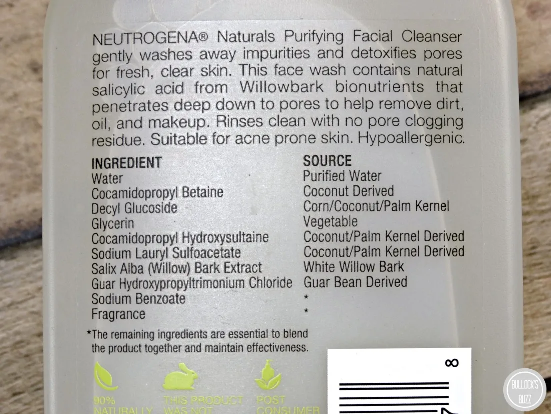 neutrogena naturals the beauty of natural facial cleanser sources