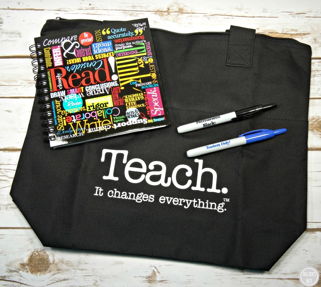 teacher appreciation gifts Teacher Peach tote and journal gift set