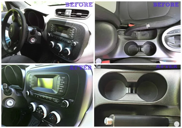 303 Automotive products two pics of interior before and after