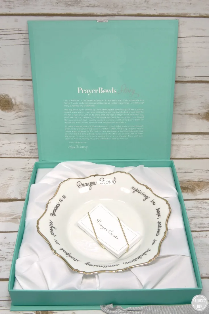 PrayerBowls in box with prayer cards
