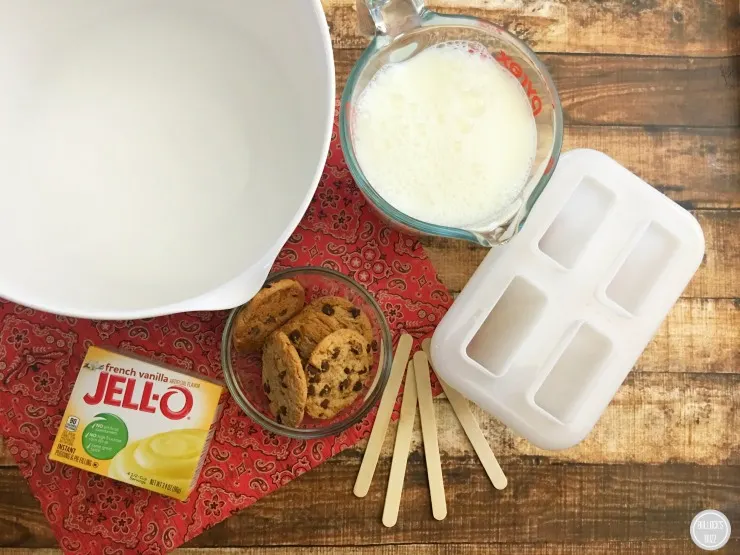 French Vanilla Pudding Pops ingredients