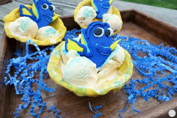 Finding Dory Chocolate Covered Waffle Bowls 1