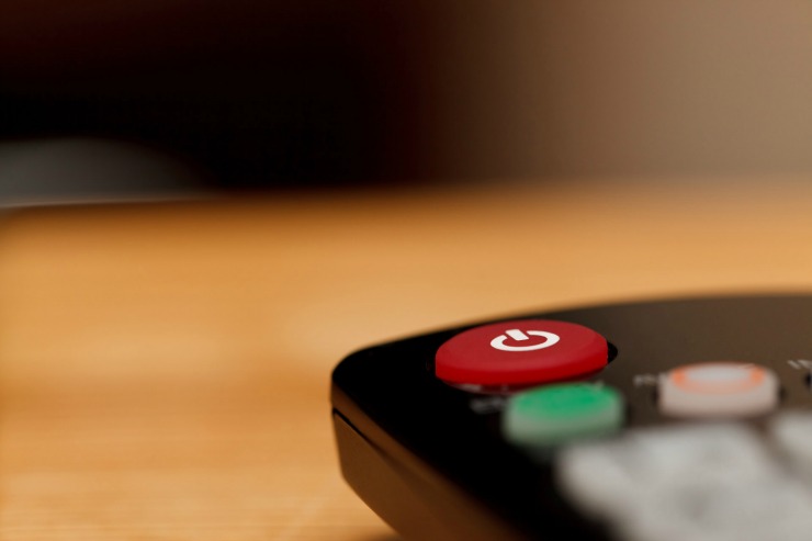 How To Make Your Family Room More Eco-Friendly power-button-on-tv-remote