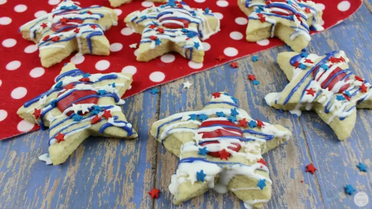 patriotic Star sugar cookies