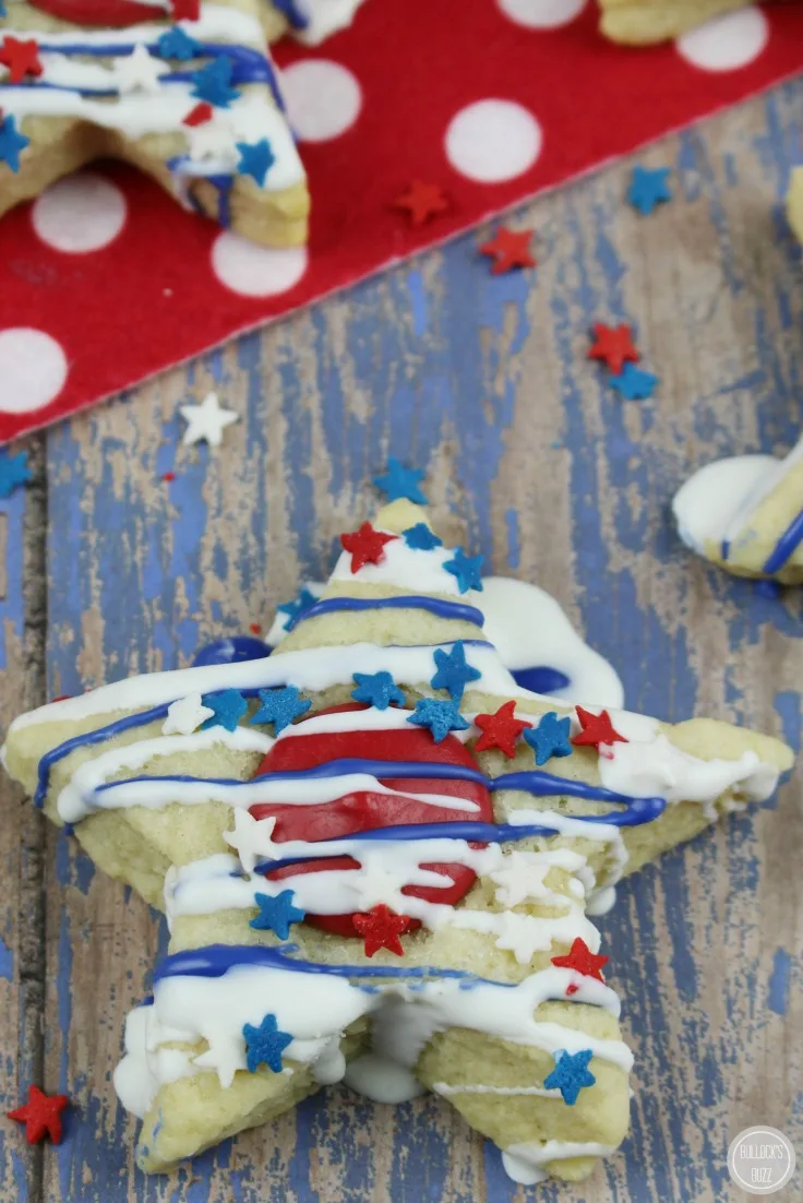 Lemon Cake Mix Cookies more cookie recipes: These Red, White and Blue Patriotic Star Sugar Cookies are perfect for Memorial Day, the 4th of July and more!