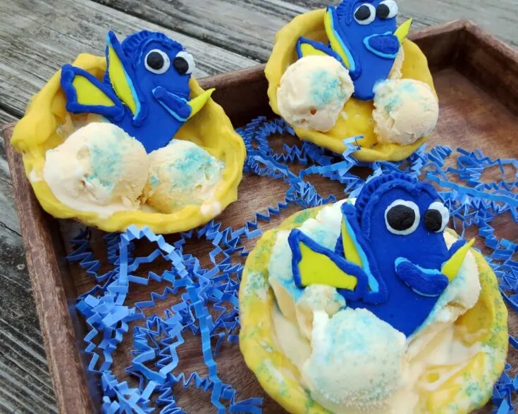 Finding Dory Chocolate Covered Waffle Bowls