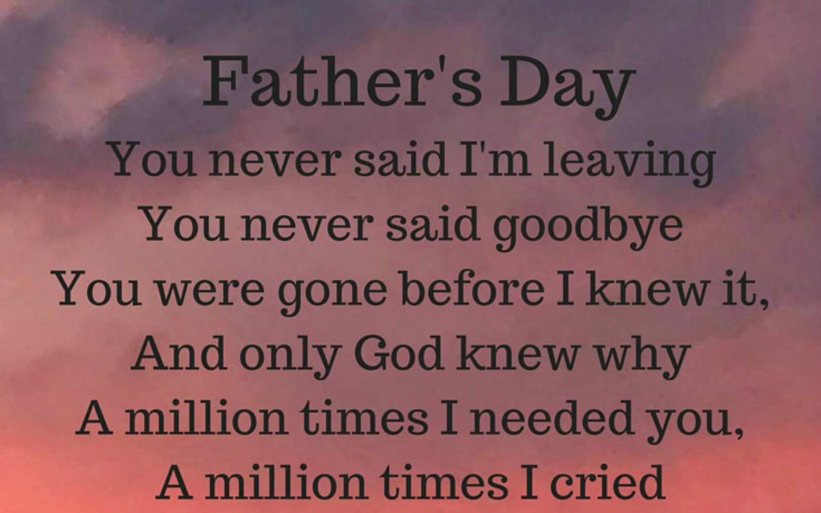 a snippet of the poemtitled Father's Day