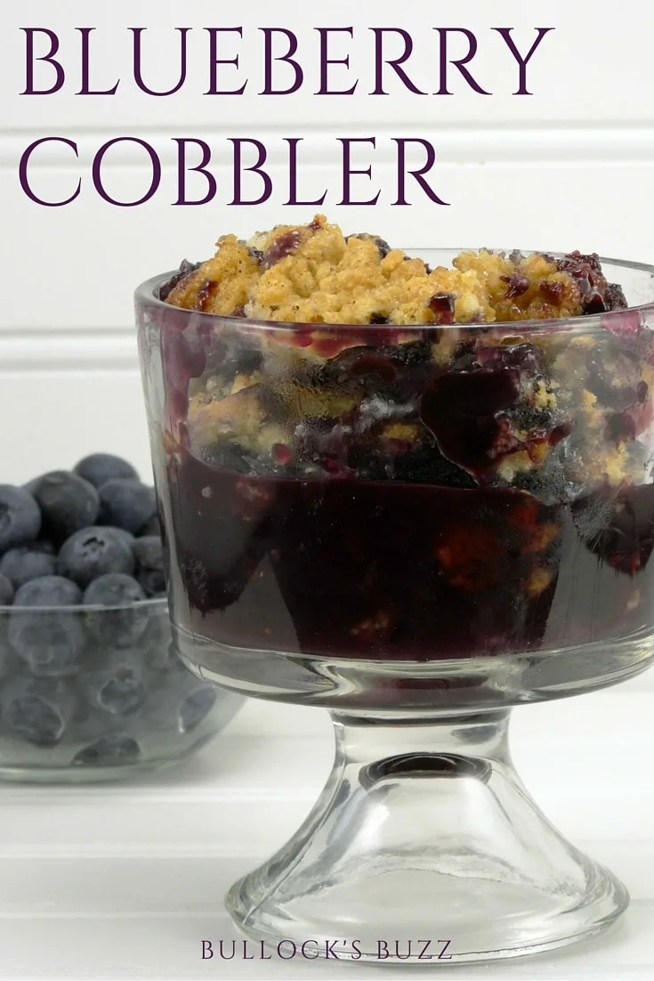 Fresh blueberries are lightly sweetened and spiced, covered with a flaky nutmeg- and-sugar dusted topping, and then cooked to perfection in this mouth-watering Blueberry Cobbler recipe.