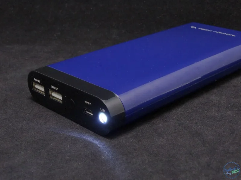 Tech Armor ActivePower 208000mAh External USB Power Bank flashlight