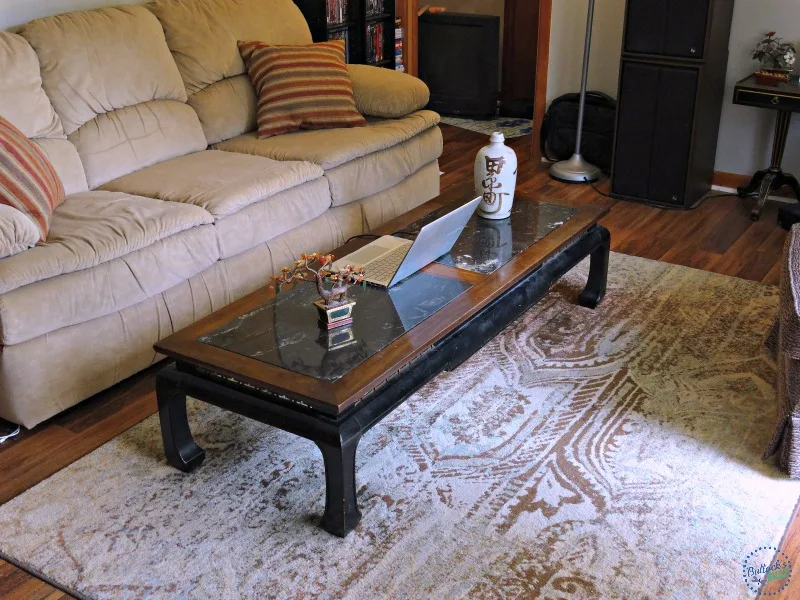 after rug from jeromes furniture home decor on a budget