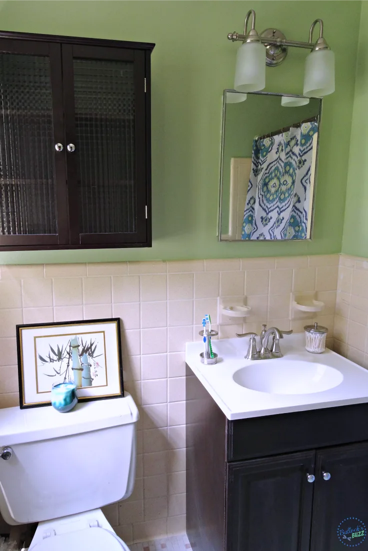 at home bathroom decor after image2 Decorating Small Spaces