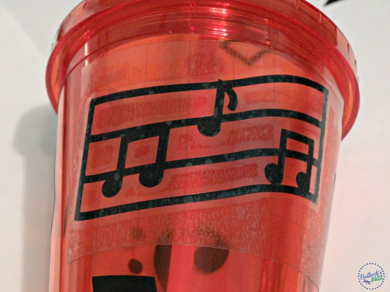 DIY Musical Not travel Cooler with matching cups make the cups