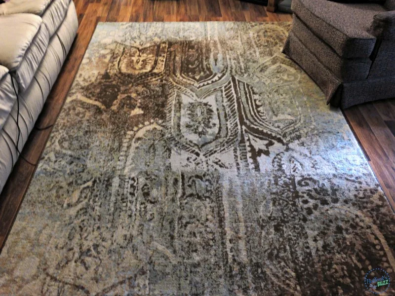 rug from jeromes furniture home decor on a budget angle 1