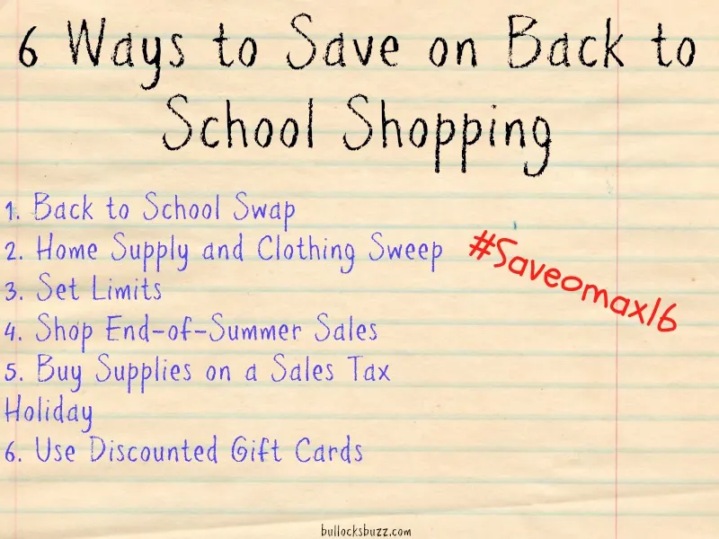 6 ways to save on back to school shopping main image to use for post
