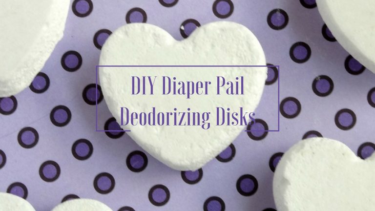 Ditch Diaper Pail Stink: DIY Deodorizing Diaper Pail Disks + Big Savings on Luvs Diapers! #ShareTheLuv