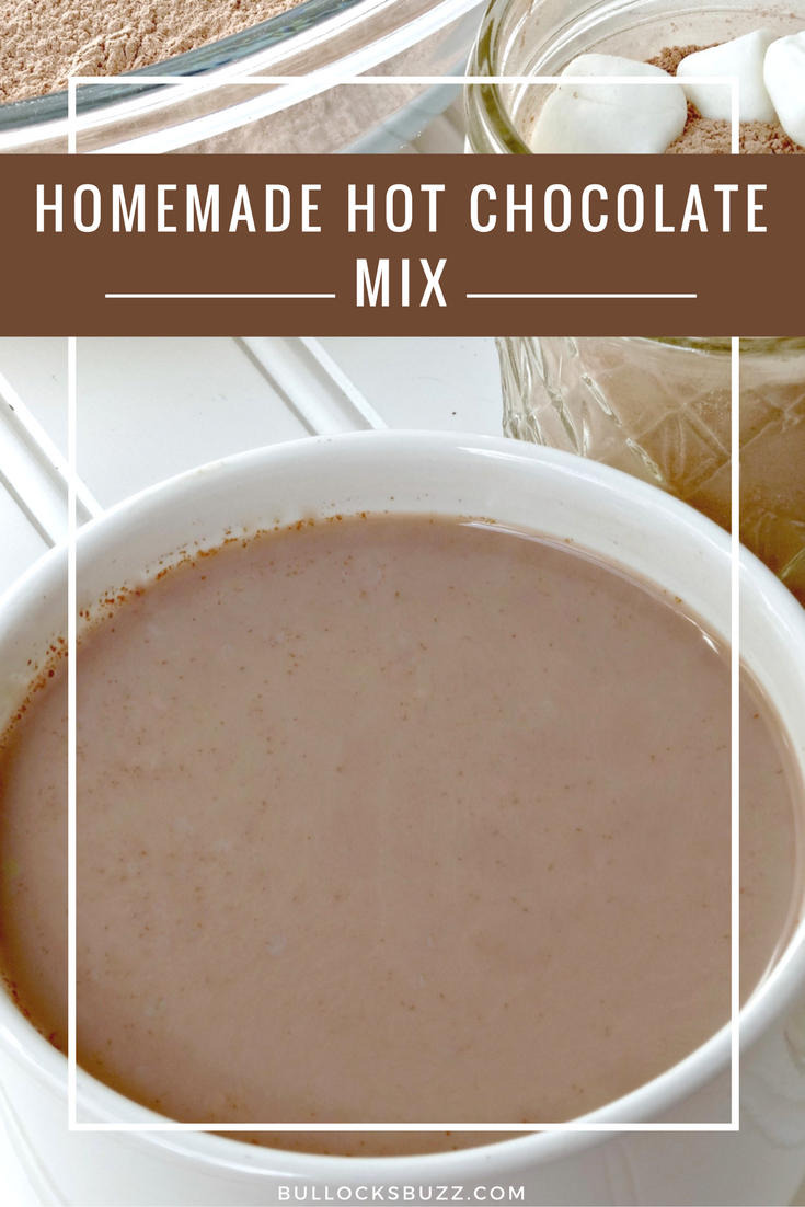 This hot chocolate mix makes the most delicious rich, chocolatey, creamy, warming hot chocolate. Keep it for yourself or give it as a gift. #recipe #hotchocolate