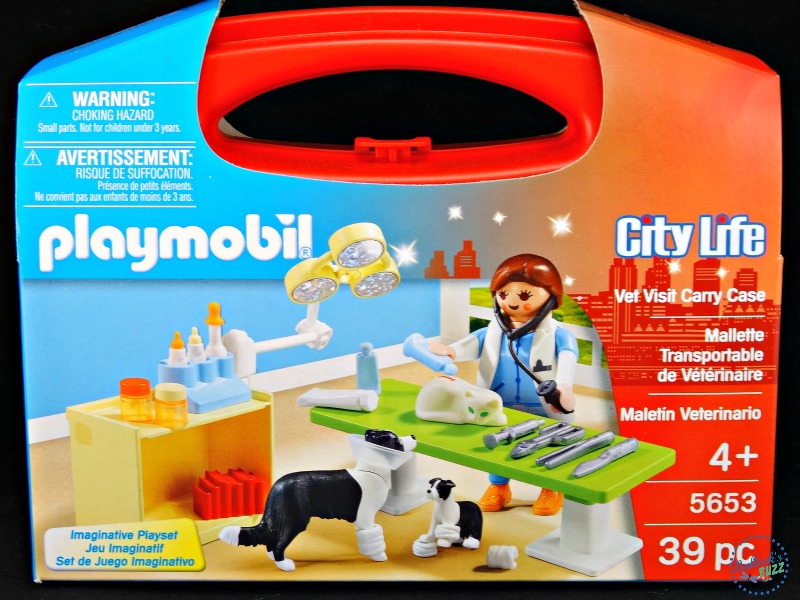 playmobil vet visit carry case