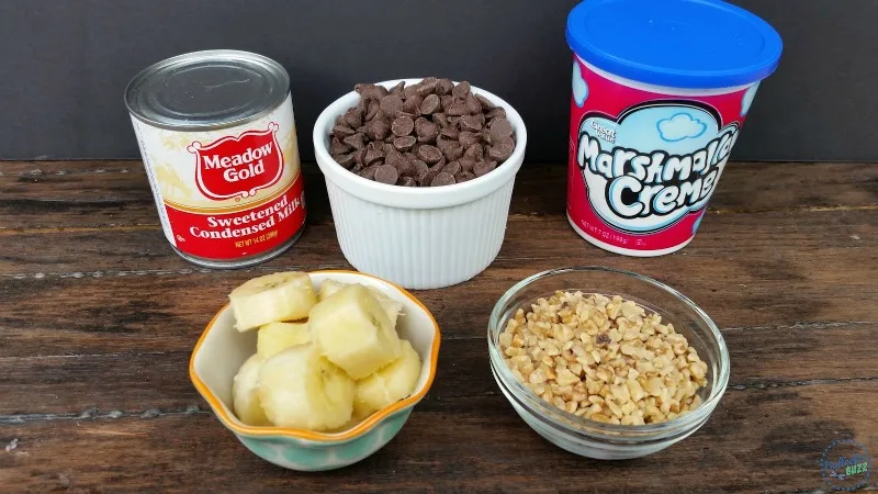 Banana Nut Fudge-ingredients