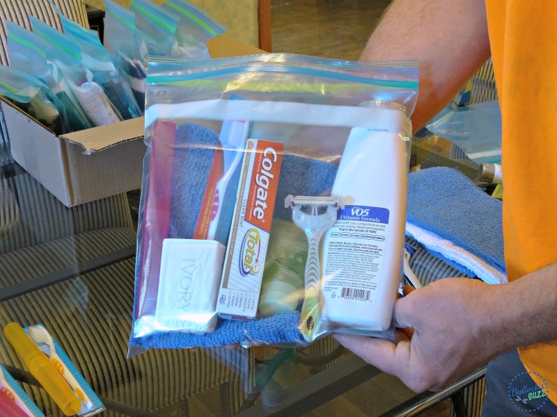 Family Volunteer Day-james-making-packages