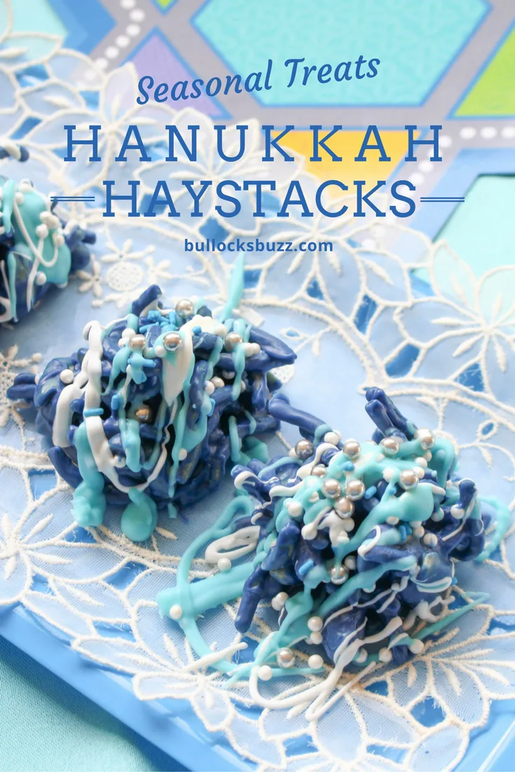 White Chocolate Oreo Truffles additional recipe ideas Hanukkah Haystacks. These adorable Hanukkah treats not only taste great, but they're easy to make, too! Simply change the candy colors for the ideal treat for any occasion!