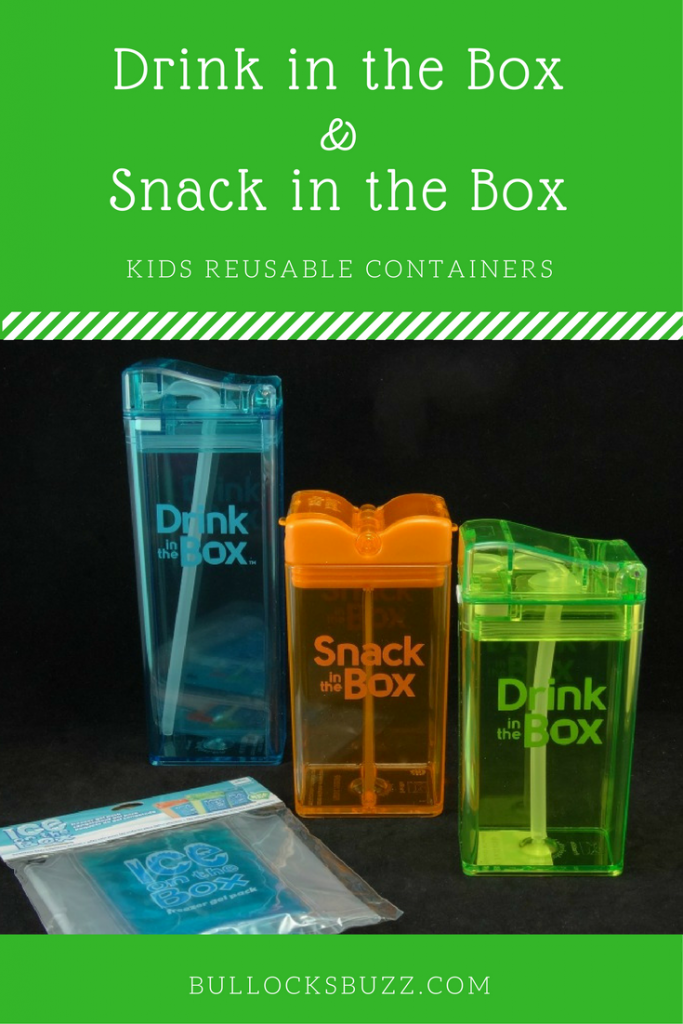 Drink in the Box & Snack in the Box Reusable Snack and Drink Containers