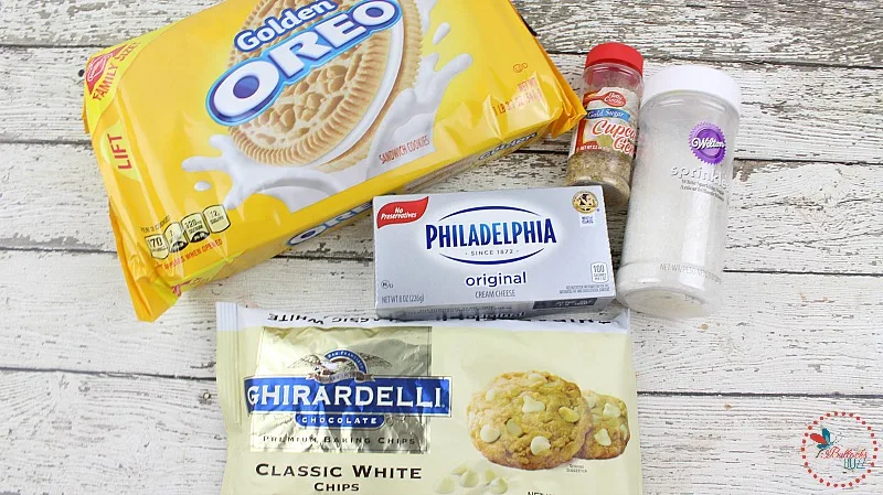 ingredients for Oreo cookie balls