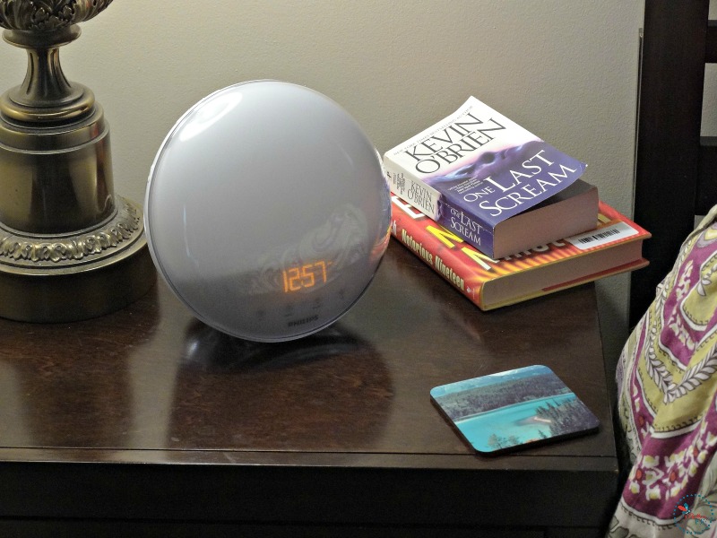 philips wake-up light on nightstand