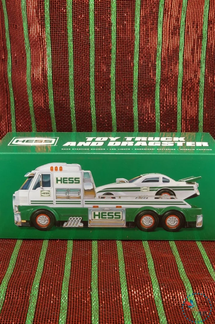 Another unexpected unique unusual gifts for kids, the mighty motorsport flatbed truck and dragster is this years' collectable gfrom Hess