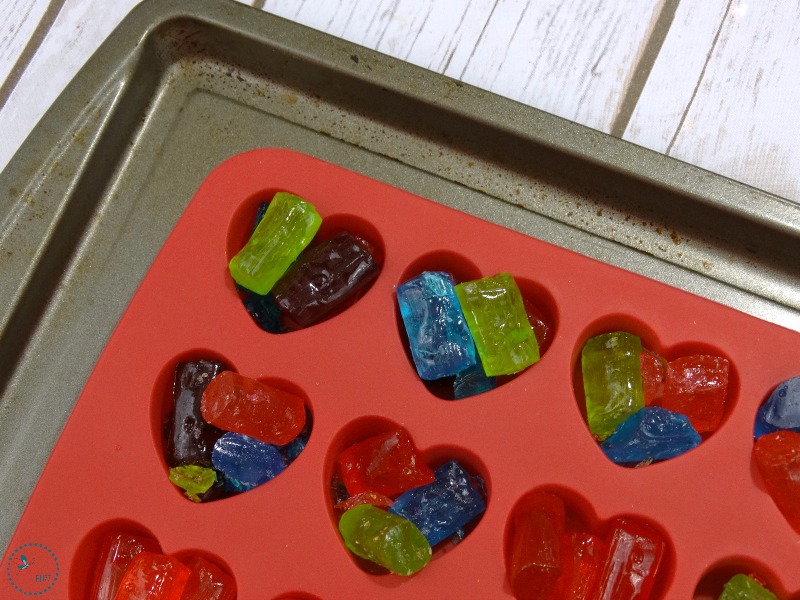 place mold on baking sheet and bake