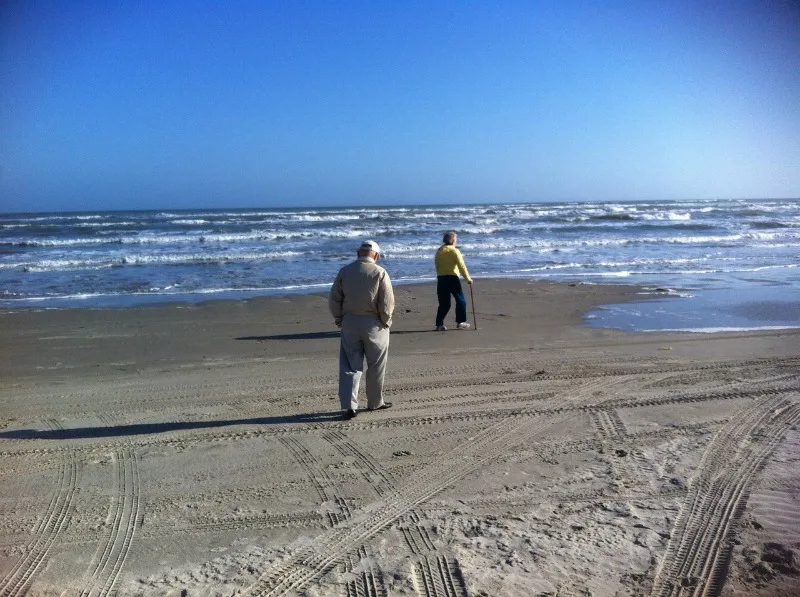 Common Caregiver Mistakes walking on beach