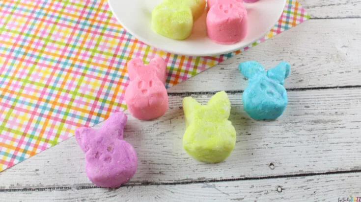 Finished cream cheese mints for Easter in bunny shapes