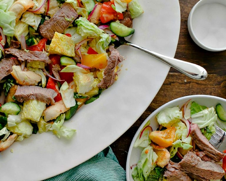 Steak and Heirloom Tomato Panzanella – A Classic Italian Bread Salad