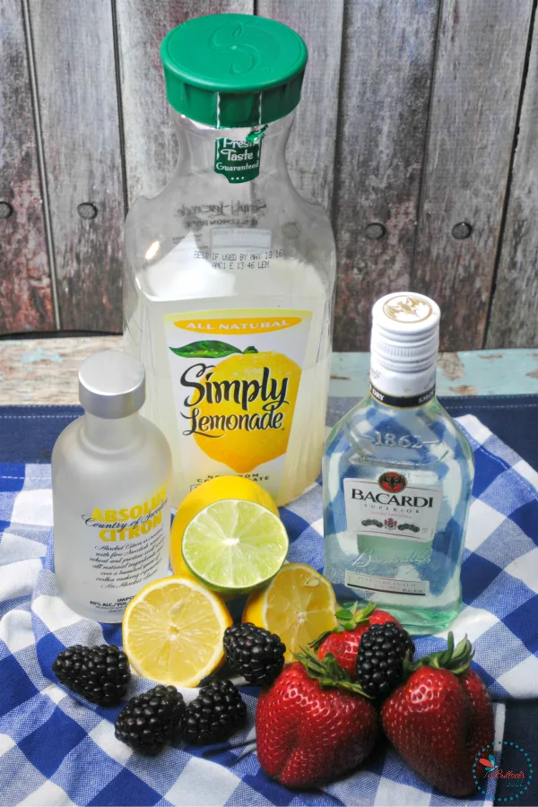 Berry Smash Lemonade ingredients