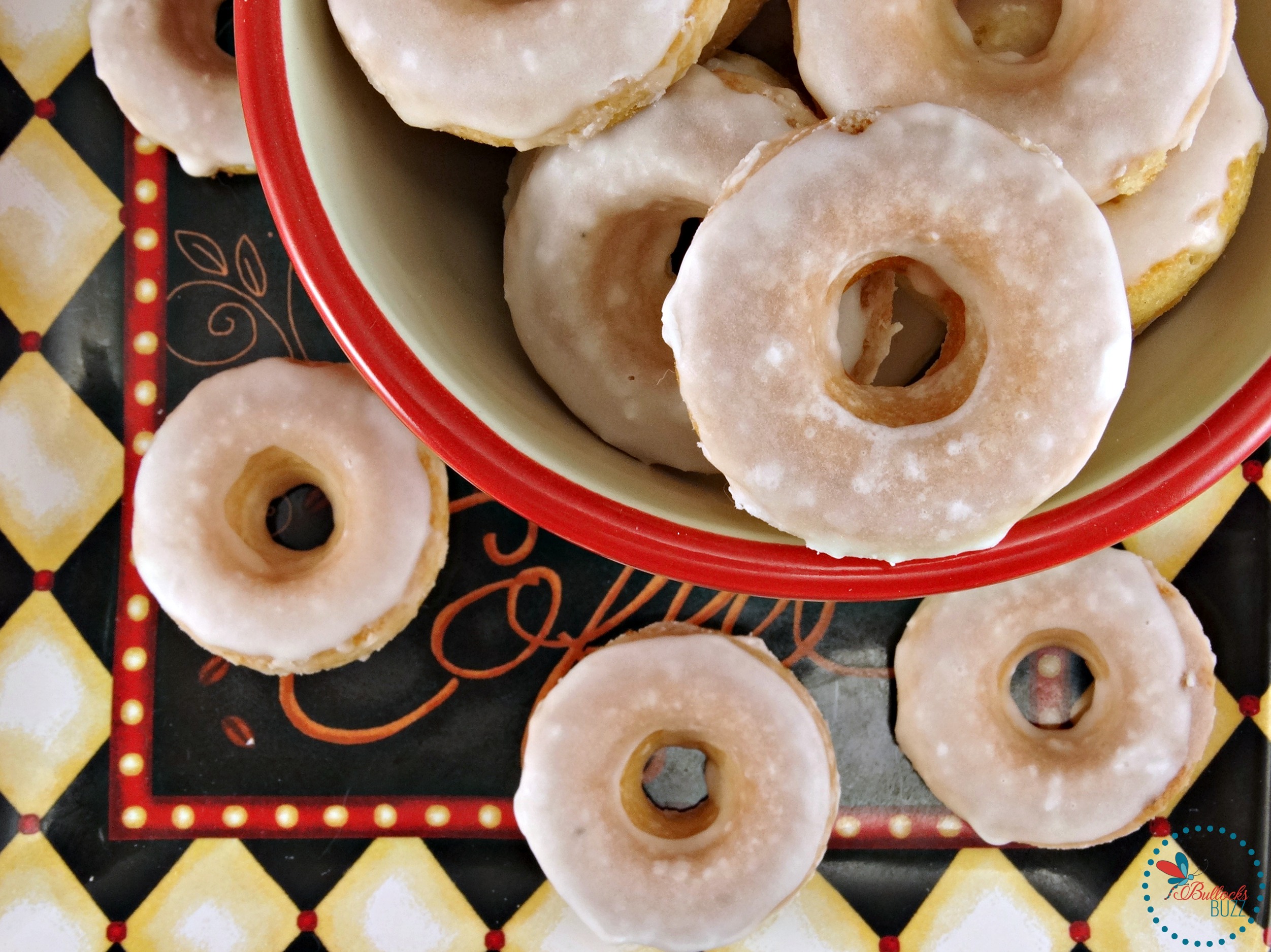 Mini Baked Donuts with Caramel Glaze image 1