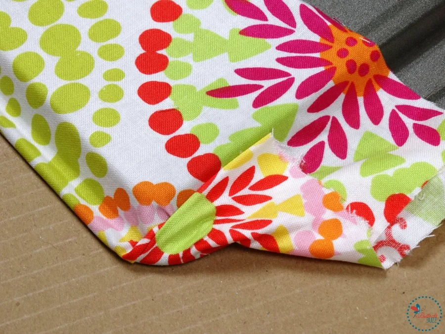 DIY Fabric Covered Tray - Repurposed Cookie Sheet Craft