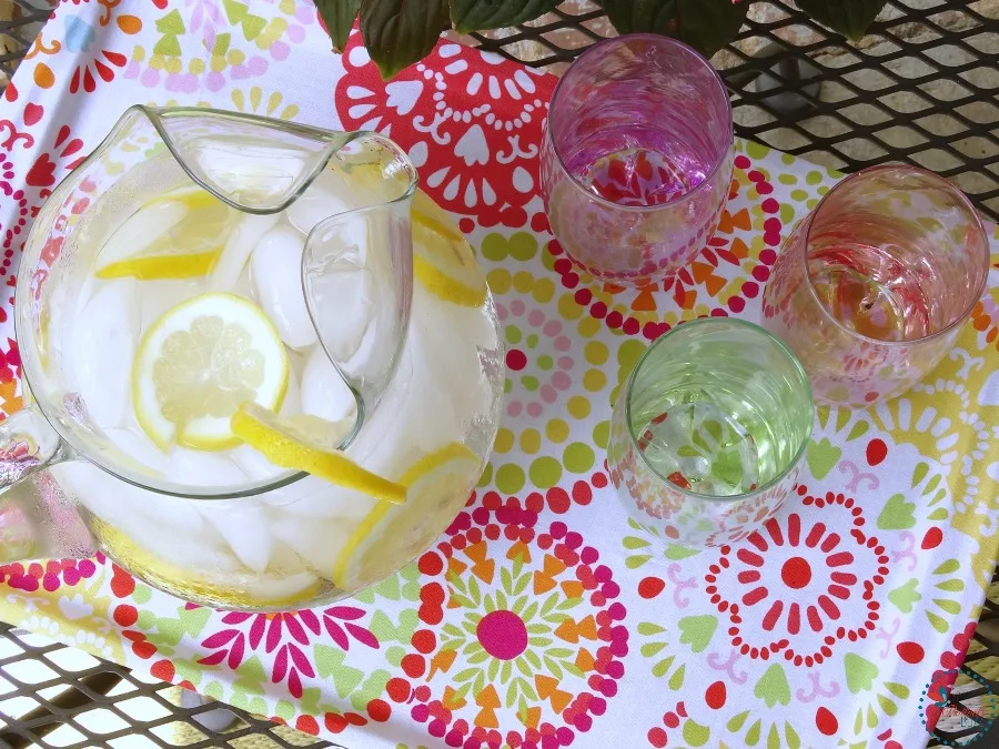 DIY Fabric Covered Tray use it to serve drinks