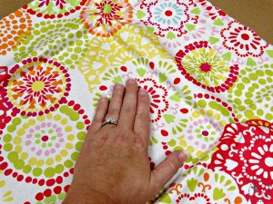 DIY Fabric Covered Tray - Repurposed Cookie Sheet Craft