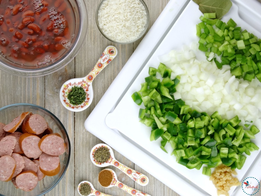 red beans and rice ingredients