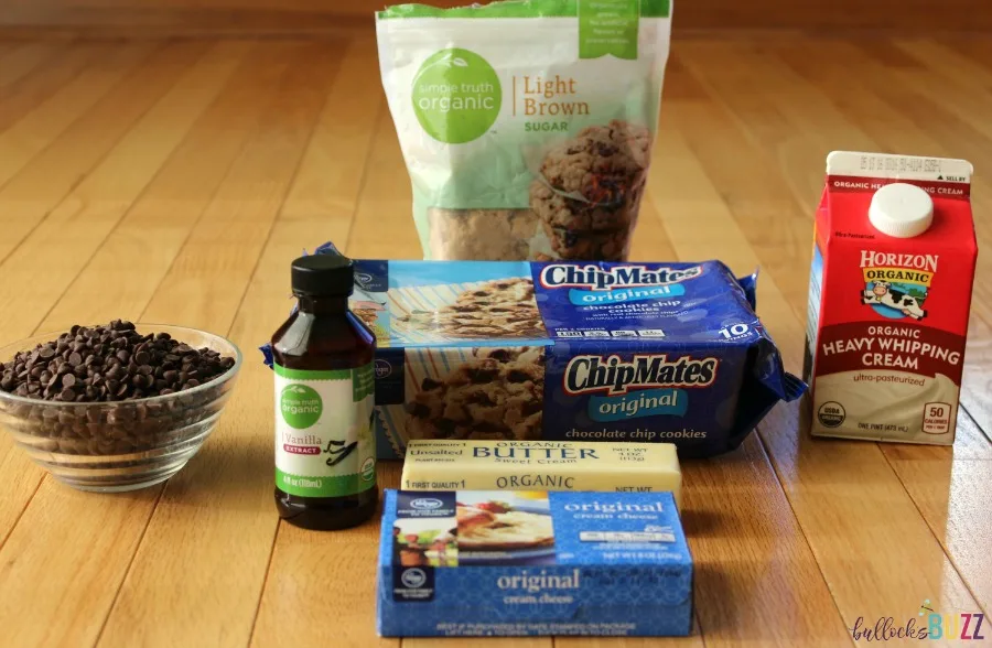 chocolate chip cookie dough cheesecakes ingredients