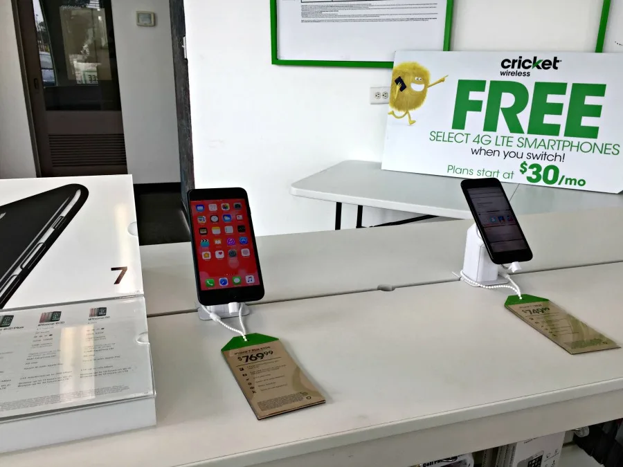 Cricket Wireless in-store iphones