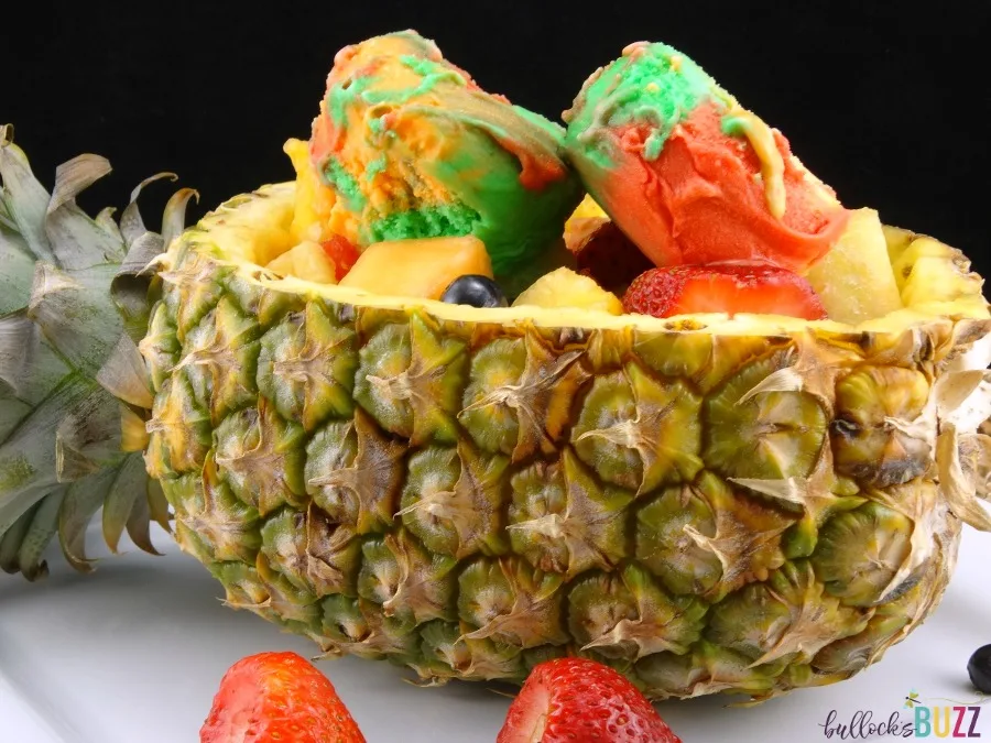 Pineapple Boat Fruit Salad 