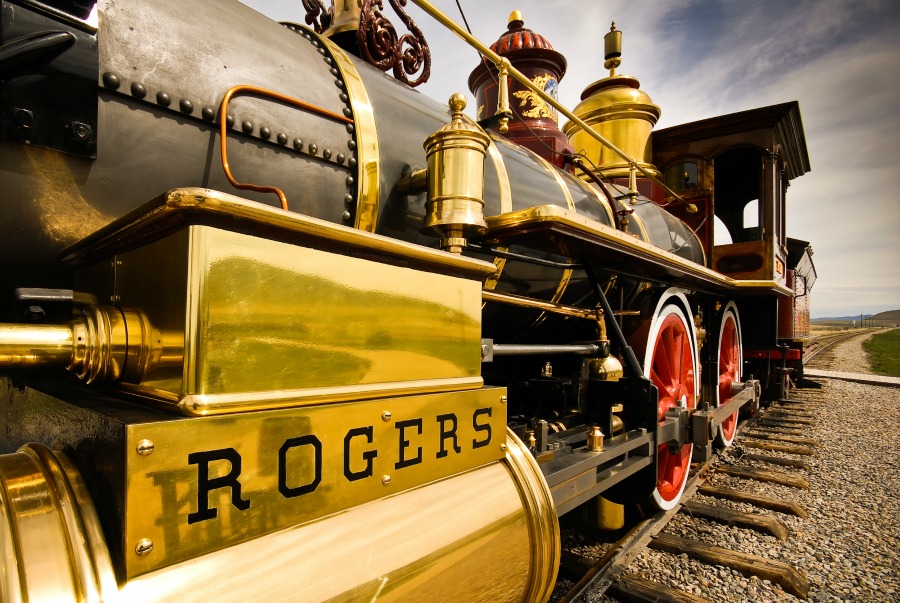 Locomotive at Golden Spike National Historic Site in Box Elder County