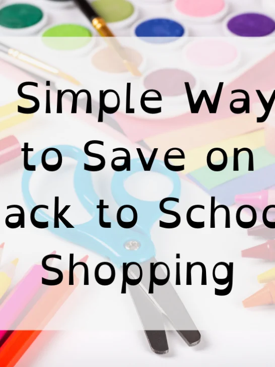 colorful school supplies on a white background