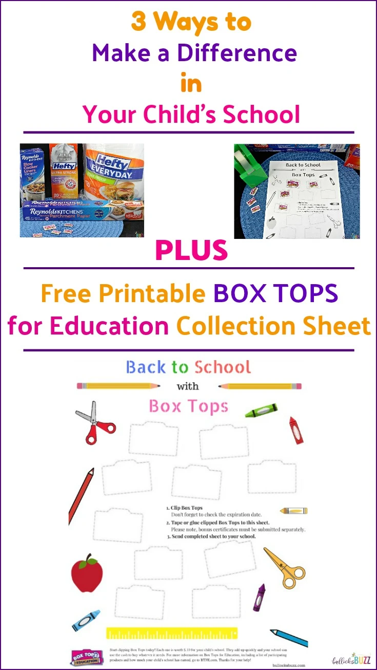 Make a difference in your child's school with these three tips and by collecting Box Tops for Education. Plus, be sure to print this free Box Tops Collection Sheet to help you keep up with the Box Tops your family collects!